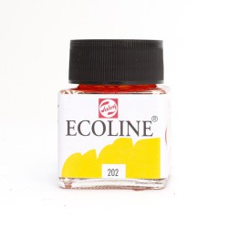 ECOLINE Talens acquerello liquido Giallo scuro (202) Flacone in vetro da 30 ml