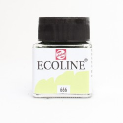 ECOLINE Talens acquerello liquido Verde pastello (666) Flacone in vetro da 30 ml