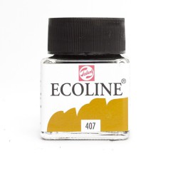 ECOLINE Talens acquerello liquido Ocra scura (407) Flacone in vetro da 30 ml