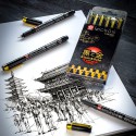 Sakura Pigma Micron Black & Gold Edition Set - Confezioni da 3 pennarelli neri serie Micron