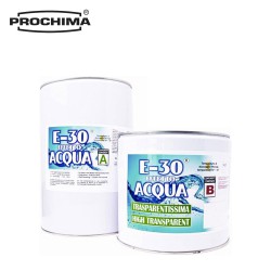 Confezione da 8 kg di E 30 EFFETTO ACQUA PROCHIMA - Resina Epossidica Trasparente Autolivellante da colata