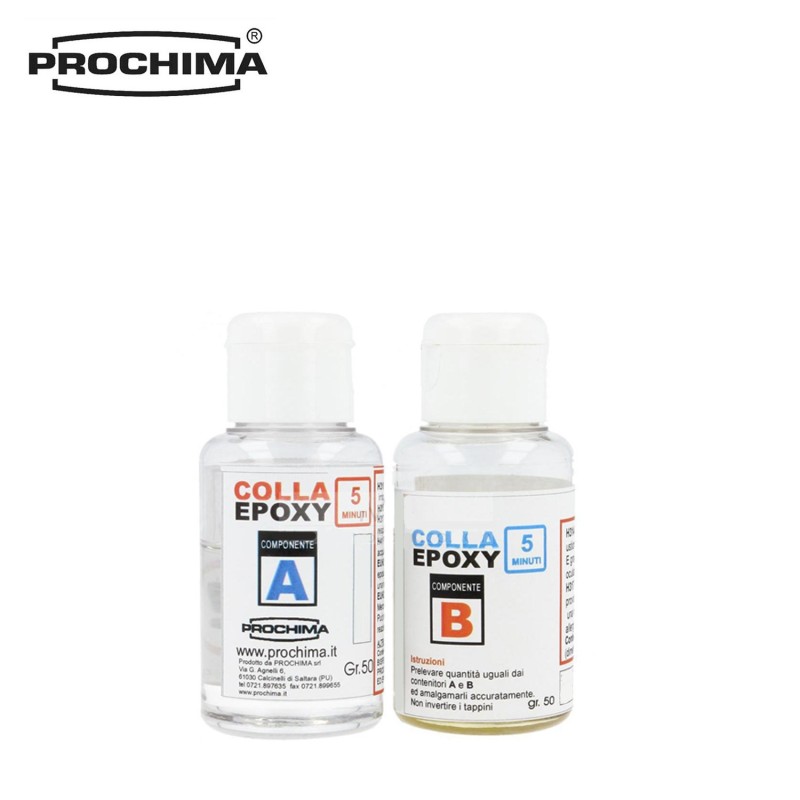 Colla Epoxy 5 minuti Prochima A+B 100 grammi