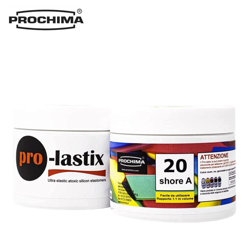 NUOVO GEL SILICONICO PRO LASTIX 20 PROCHIMA 1:1! GEL Siliconico NEUTRO da Colata