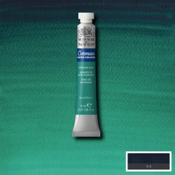 Colori per Acquerello Winsor&Newton Cotman Verde Smeraldo imit. (Viridian), tubo da 8 ml