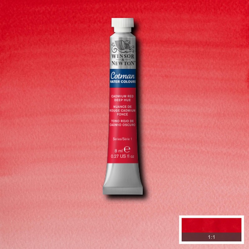 Colori per Acquerello Winsor&Newton Cotman Rosso di Cadmio Scuro imit., tubo da 8 ml Colori per Acquerello Winsor&Newton Cotman Rosso di Cadmio Scuro imit., tubo da 8 ml