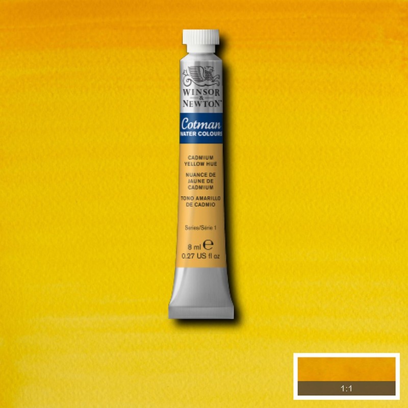 Colori per Acquerello Winsor&Newton Cotman Giallo di Cadmio imit., tubo da 8 ml