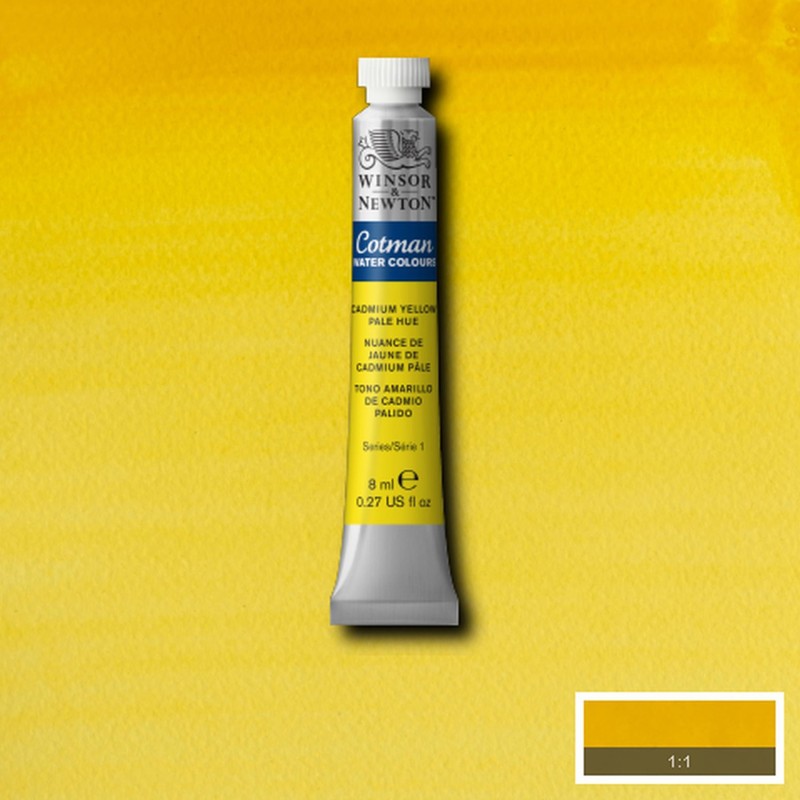 Colori per Acquerello Winsor&Newton Cotman Giallo di Cadmio Chiaro imit. - Colore Primario, tubo da 8 ml Colori per Acquerello Winsor&Newton Cotman Giallo di Cadmio Chiaro imit. - Colore Primario, tubo da 8 ml