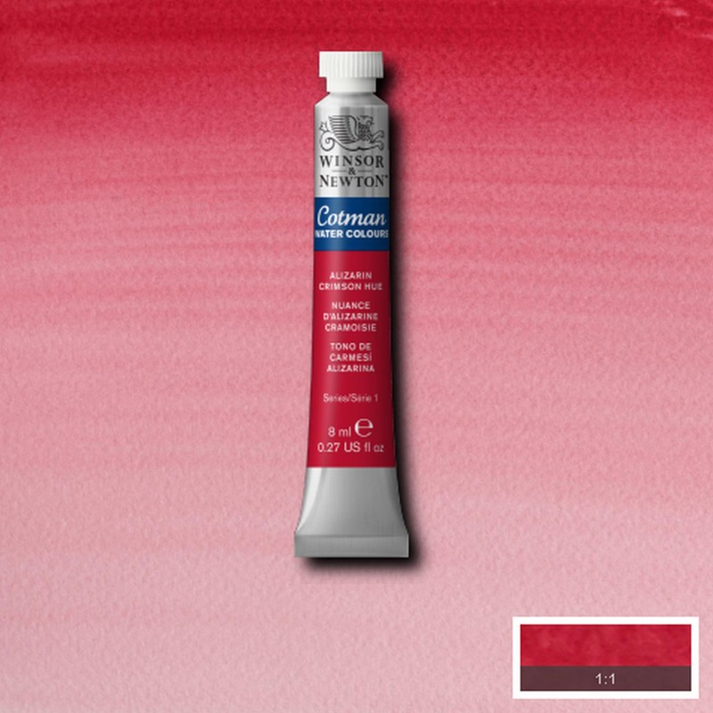 Colori per Acquerello Winsor&Newton Cotman Carminio d'Alizarina imit., tubo da 8 ml