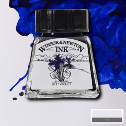 Inchiostro di China Winsor&Newton Viola, flacone in vetro da 14 ml