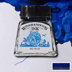 Inchiostro di China Winsor&Newton Blu, flacone in vetro da 14 ml
