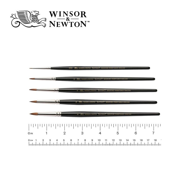 Winsor & Newton Set con 3 Pinceles Cortos Cotman V.1