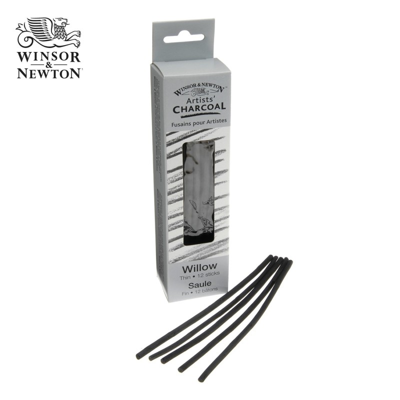 Fusaggine Winsor&Newton 12 stick carboncini medi