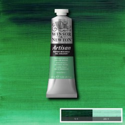 Olio ad Acqua Artisan Winsor&Newton tubo da 37 ml. Verde Phtalo Giallastro (521)