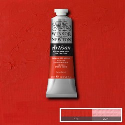 Olio ad Acqua Artisan Winsor&Newton tubo da 37 ml. Rosso di Cadmio Medio (099)