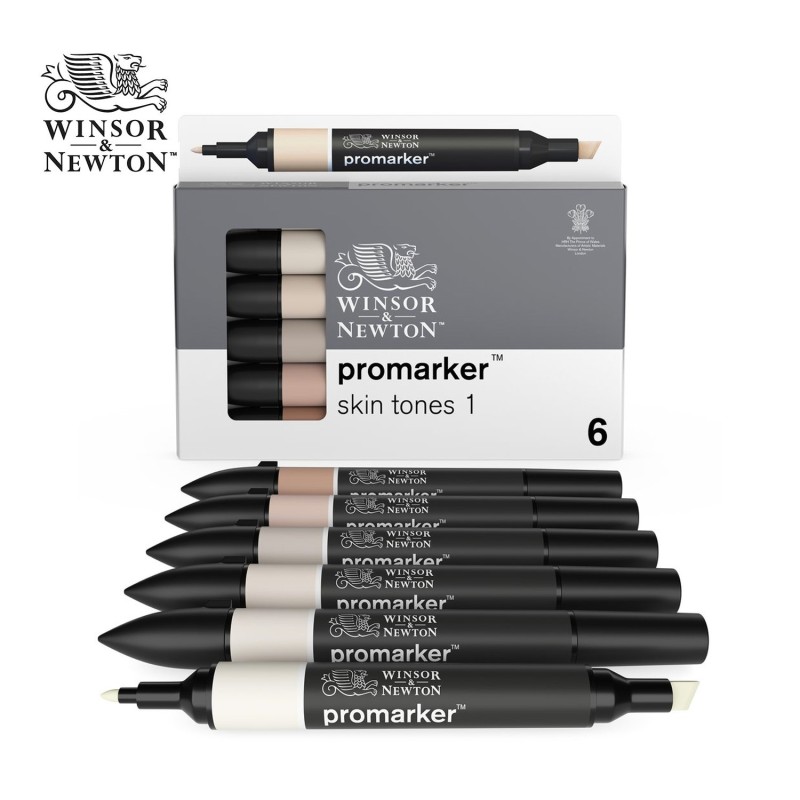 Promarker Winsor&Newton - Set da 6 pennarelli serie Skin Tones 1