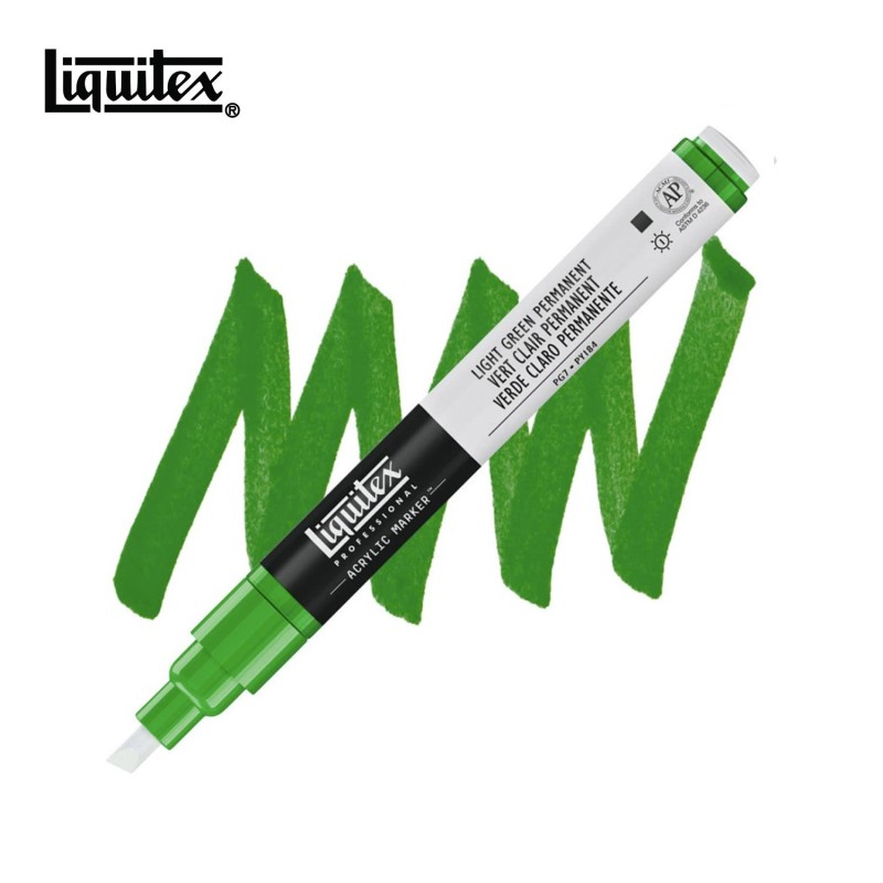 Paint Marker Liquitex Verde permanente chiaro - Pennarello acrilico punta piccola