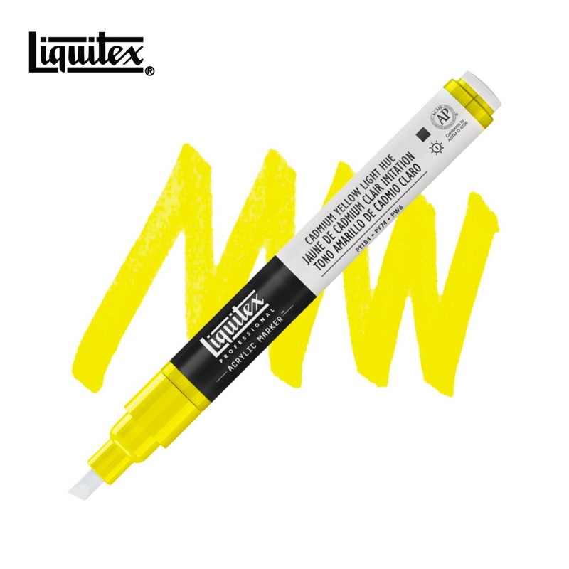 Paint Marker Liquitex Giallo di cadmio chiaro imit. - Pennarello acrilico punta piccola Paint Marker Liquitex Giallo di cadmio chiaro imit. - Pennarello acrilico punta piccola