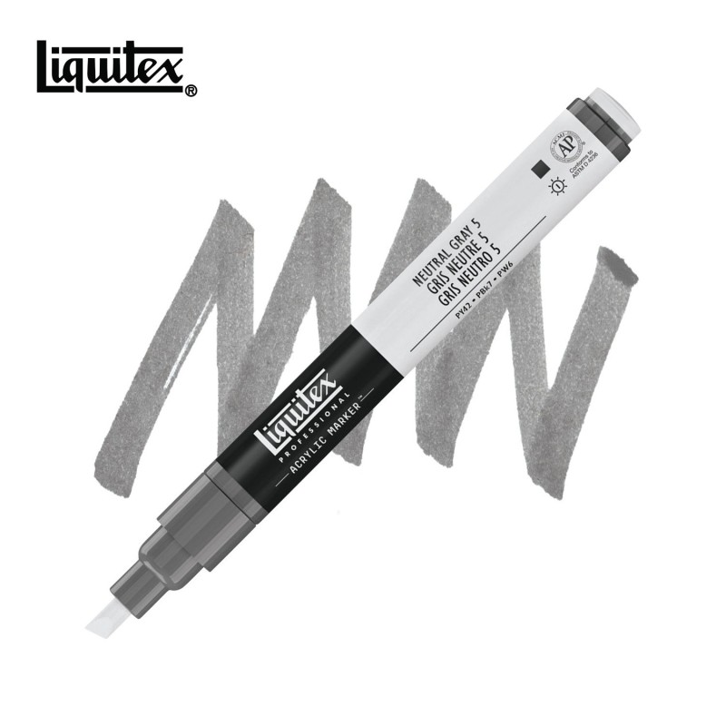 Paint Marker Liquitex Grigio neutro 5. Pennarello Acrilico punta piccola