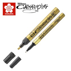 Sakura PenTouch Calligrapher - Pennarello Oro metallizzato indelebile per lettering e calligrafia