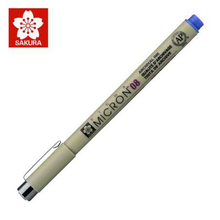 Sakura Pigma Micron - Pennarello Blu calibrato
