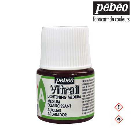Pébéo Vitrail - Medium Schiarente in flacone da 45 ml