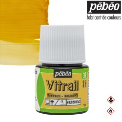 Pébéo Vitrail - Colore per vetro trasparente Sabbia (030) flacone da 45 ml
