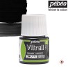 Pébéo Vitrail - Colore per vetro trasparente Nero (15) flacone da 45 ml