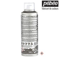 Pébéo Deco Spray - Gesso universale nero a base d'acqua. Bombola spray da 200 ml