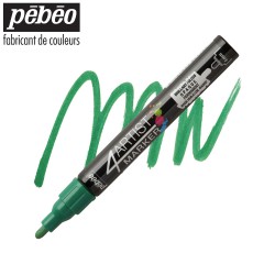 Pébéo 4Artist Marker - Pennarello ad olio - Verde scuro punta da 4 mm
