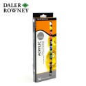 Daler Rowney - Confezione di 12 Colori acrilici da 12 ml in colori assortiti Serie Simply