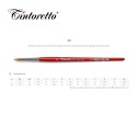 Pennelli Tintoretto - Tondo da ritocco in pelo sintetico corto Oro - Serie 730