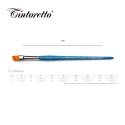 Pennelli Tintoretto - Obliquo in pelo sintetico Ambra - Serie 912
