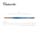 Pennelli Tintoretto - Tondo in pelo sintetico Ambra - Serie 943