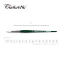 Pennelli Tintoretto - Tondo in pelo sintetico Perla - Serie 206