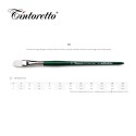 Pennelli Tintoretto - Lingua di gatto in pelo sintetico Perla - Serie 212