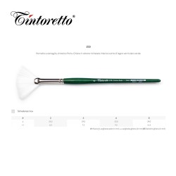 Pennelli Tintoretto - Ventaglio in Pelo sintetico Perla - Serie 215