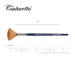 Pennelli Tintoretto - Ventaglio in Pelo sintetico Bronzo - Serie 459