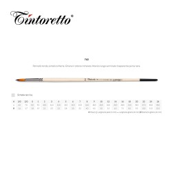 Pennelli Tintoretto - Tondo in pelo sintetico Marte - Serie 760