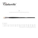 Pennelli Tintoretto - Piatto in pelo sintetico Avorio - Serie 636