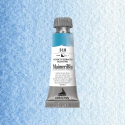 Acquerelli Maimeri Blu - Tubo da 12 ml. - Verde di cobalto bluastro (318)