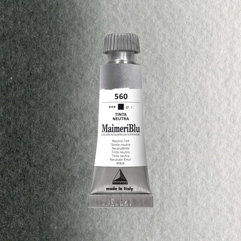 Acquerelli Maimeri Blu - Tubo da 12 ml. - Tinta neutra (560)