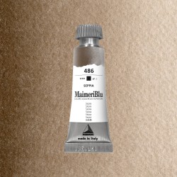 Acquerelli Maimeri Blu - Tubo da 12 ml. - Seppia (486)