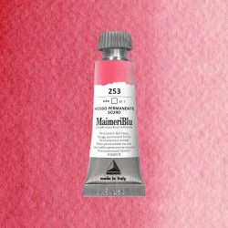 Acquerelli superiori Maimeri Blu - Tubo da 12 ml. - Rosso permanente scuro (253)