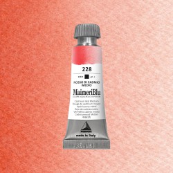 Acquerelli Maimeri Blu - Tubo da 12 ml. - Rosso di cadmio medio (228)
