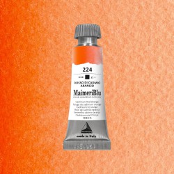 Acquerelli Maimeri Blu - Tubo da 12 ml. - Rosso di cadmio arancio (224)