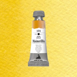 Acquerelli Maimeri Blu - Tubo da 12 ml. - Ocra gialla (131)