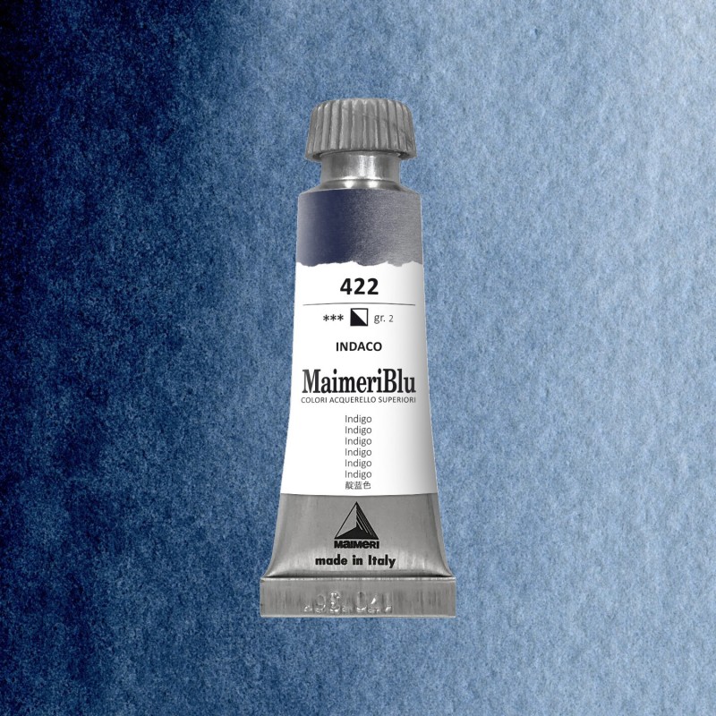 Acquerelli Maimeri Blu - Tubo da 12 ml. - Indaco (422)