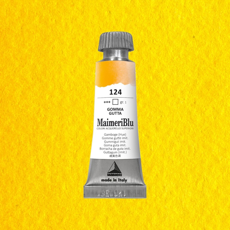 Acquerelli Maimeri Blu - Tubo da 12 ml. - Gomma gutta (124)