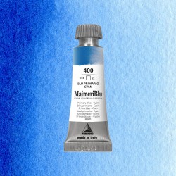 Acquerelli Maimeri Blu - Tubo da 12 ml. - Blu primario cyan (400)