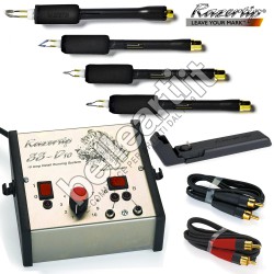 Kit Incisione e Pirografia: Pirografo Razertip SS-D10 con 2 uscite, regolatore di temperatura e 4 penne (KIT01SSD10)